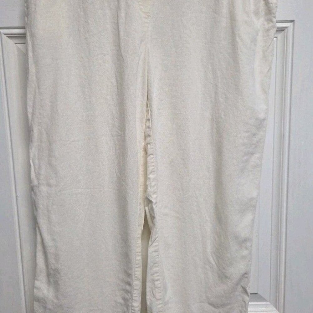 Anne Klein Women's Pants Sz L Pull-On Straight-Leg Ankle